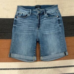 Judy Blue Cuffed Denim Bermuda Shorts